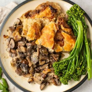 British Chicken with Field and Chestnut Mushroom Pie